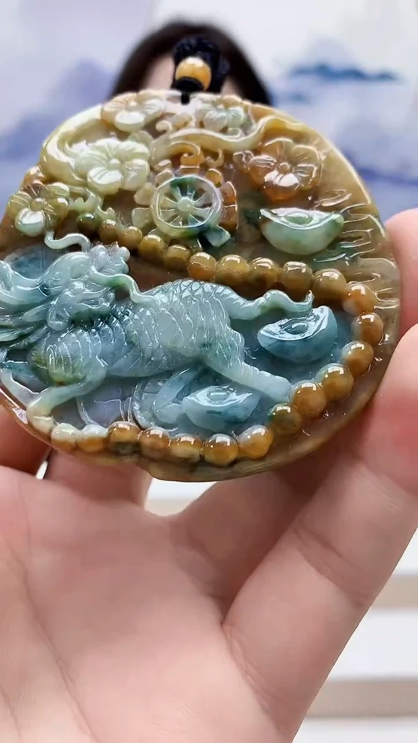 未镶嵌定制翡翠4829bb-毛货挂件70