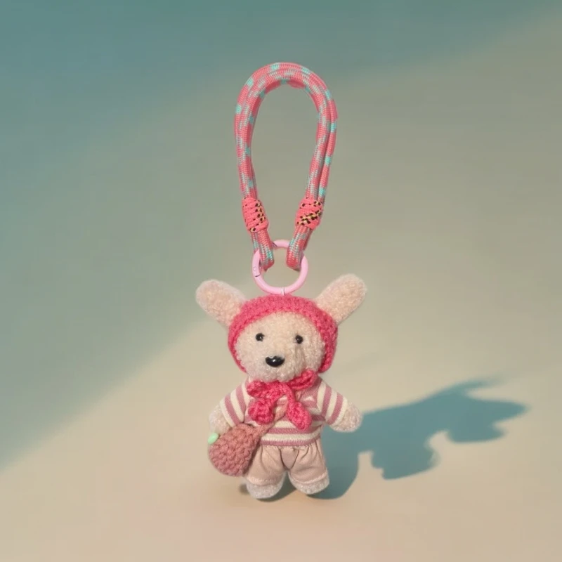 This is Bear•设计师原创包包挂件/手机挂件/车钥匙挂件粉皮裤