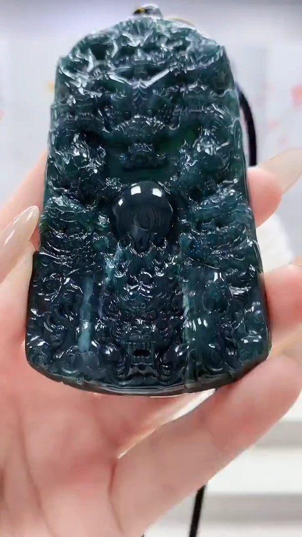 未镶嵌定制翡翠4917lr-毛货挂件71