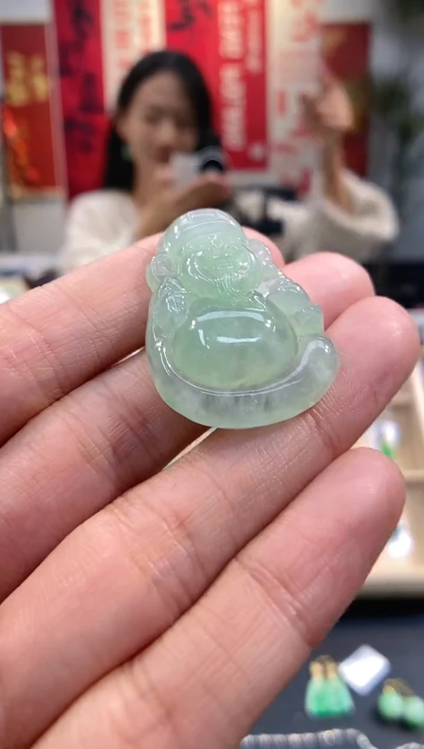 【闪购商品】翡翠吊坠(不含链)未镶嵌财神