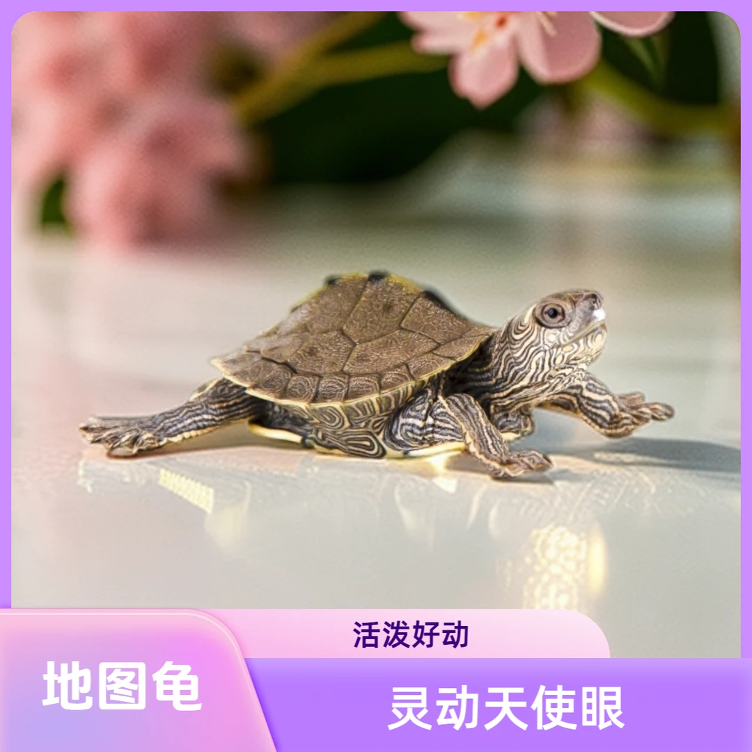 精品地图龟观赏龟龟苗