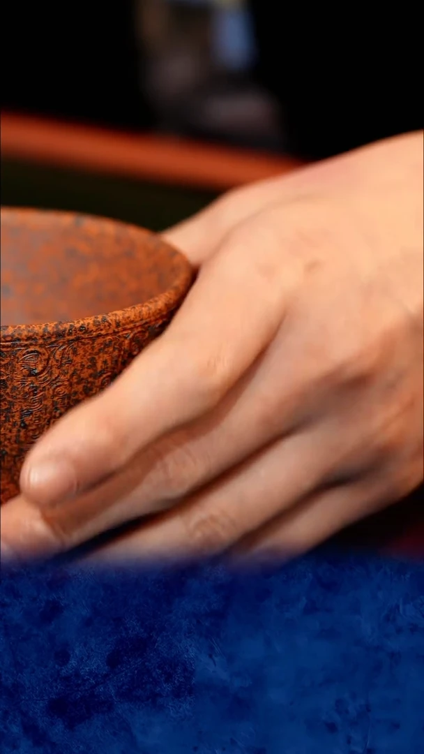 紫砂宜兴紫砂 柴烧 青铜杯