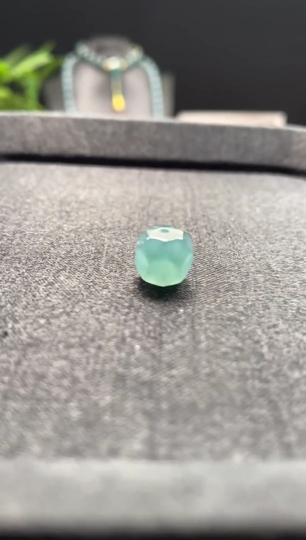 未镶嵌手链翡翠散珠卡9+mm左右无相珠