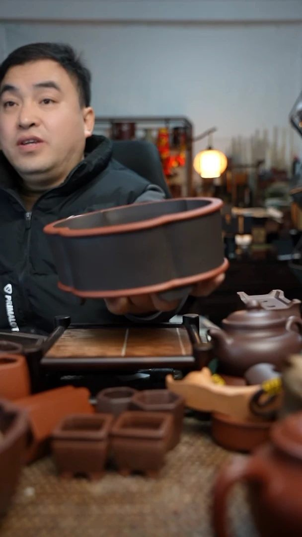 紫砂花盆已*名長木軒精品紫砂