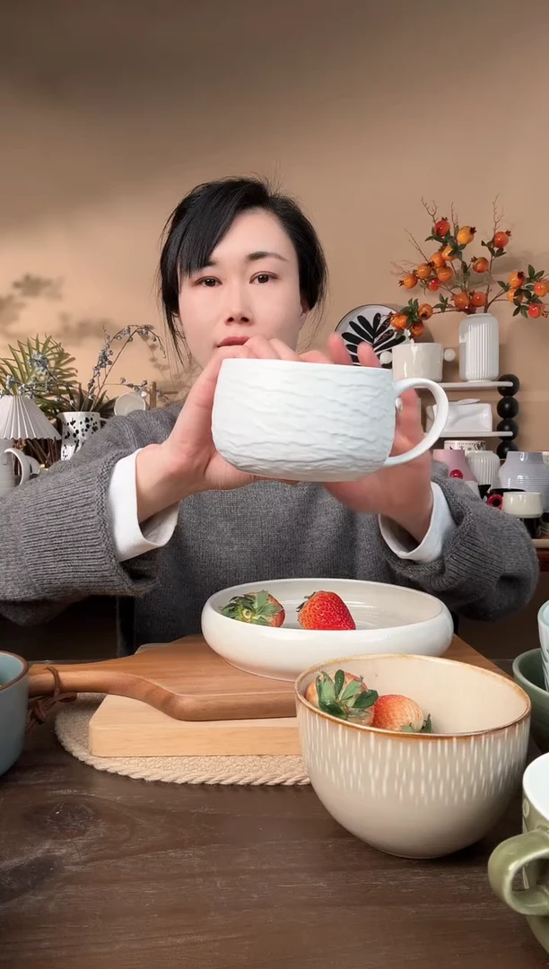 【闪购商品】瓷片岩石纹杯微瑕-满20包邮