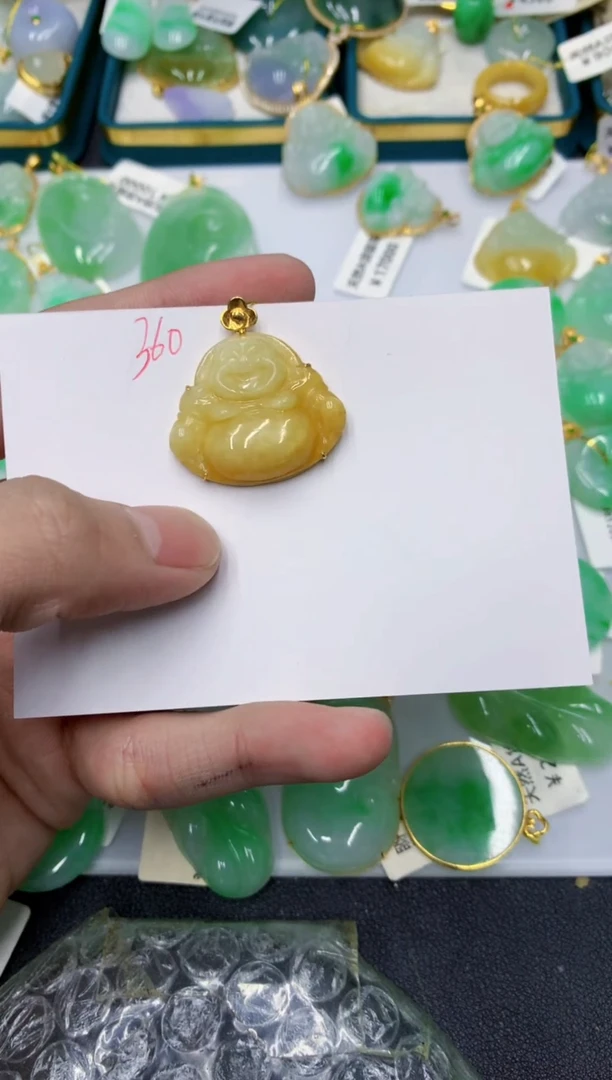 颈饰18K金镶嵌翡翠平111111