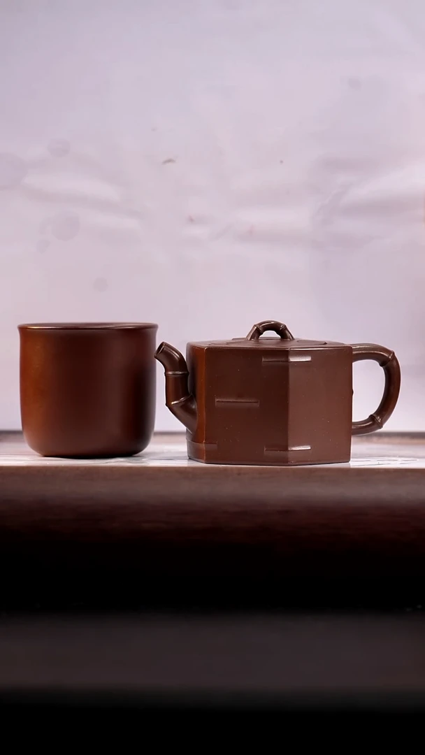 10 茶壶紫砂底槽清六方竹段