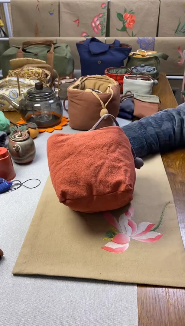 【闪购商品】素心1壶4杯袋（砖红色）————