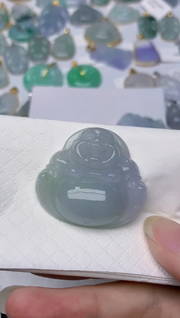 翡翠未镶嵌颈饰云****甯天然A货翡翠