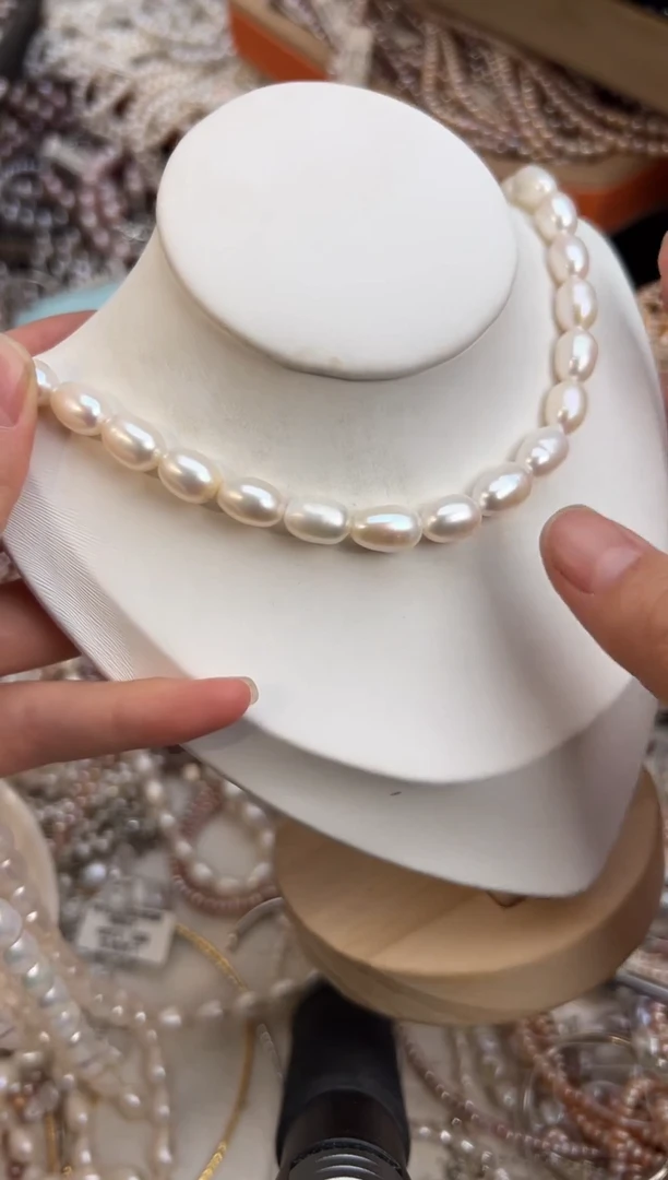 未镶嵌福利淡水珍珠无核*强光珍珠项链8mm左右（多样性发一）