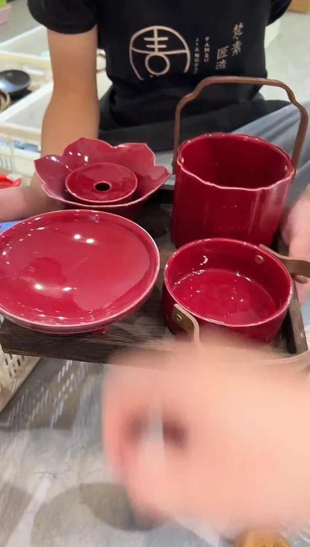 瓷片微瑕商品，介意勿拍②-托盘