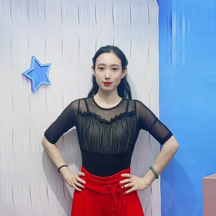 摩登吉特巴交谊舞吉特巴舞衣广场舞圆领气质流苏女舞蹈服A0739