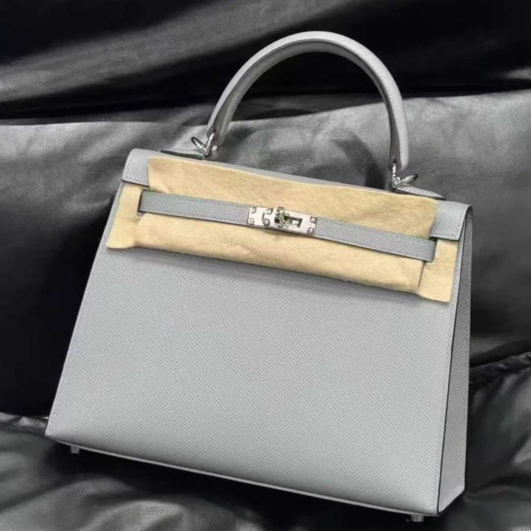 未使用 Hermes/爱马仕 【小池专属】kelly25木偶灰银扣K刻定金链接