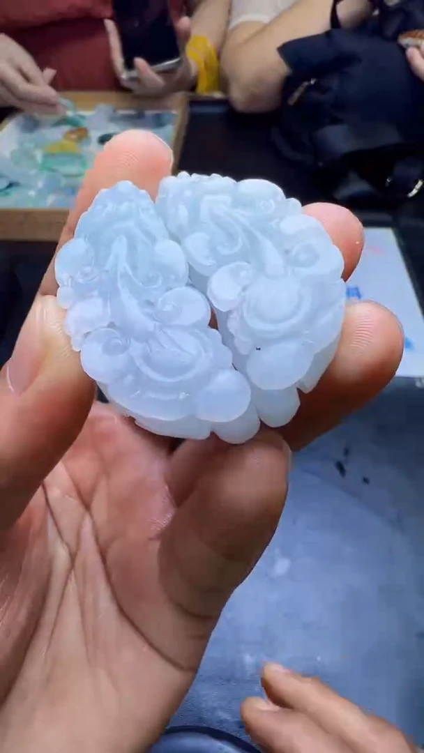 未镶嵌定制翡翠天然翡翠A货一对