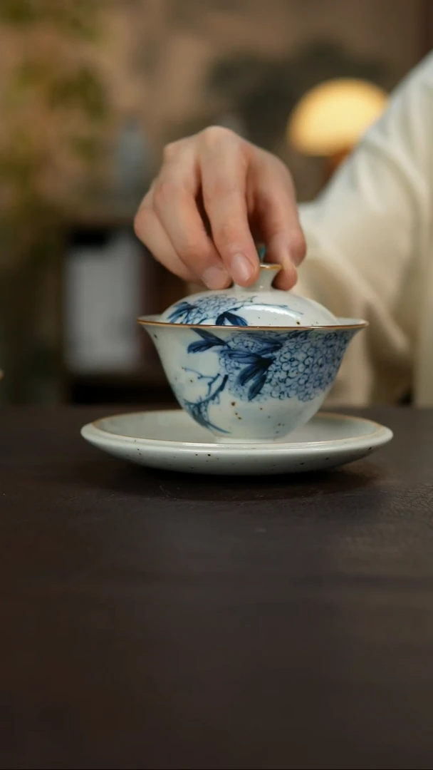 杯景德镇陶瓷杯碗柴烧多人