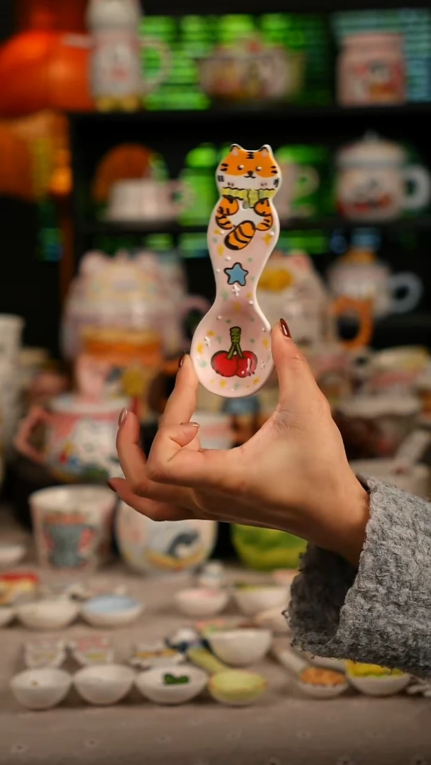 陶瓷无盖款景德镇高温釉下彩纯手绘创意瓷