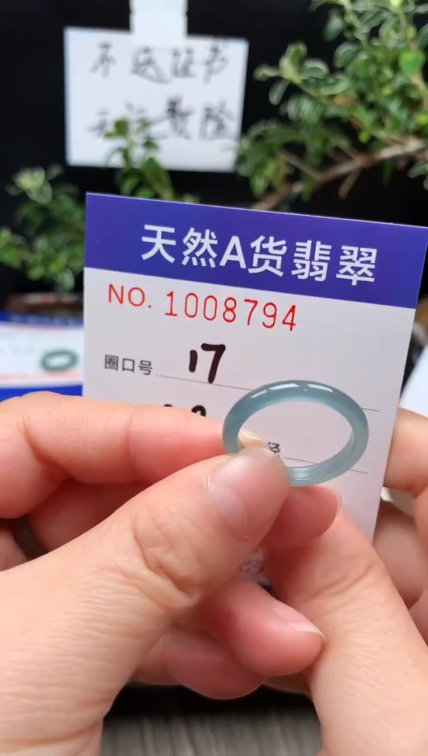 未镶嵌戒指翡翠17#