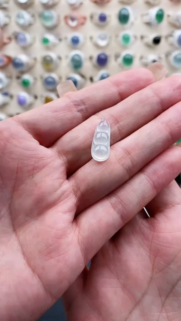 裸石翡翠略*略天然缅甸翡翠A货333-3