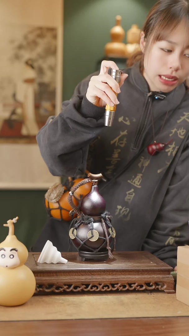 【闪购商品】20号精品天然大漆工艺防渗内胆酒葫芦~