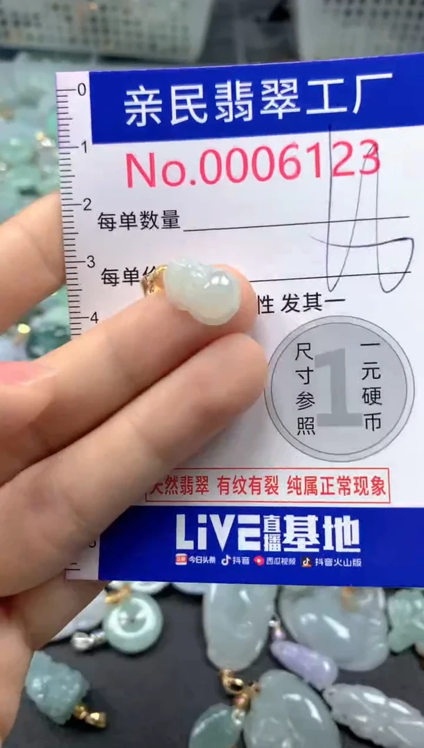 吊坠(不含链)未镶嵌翡翠6123