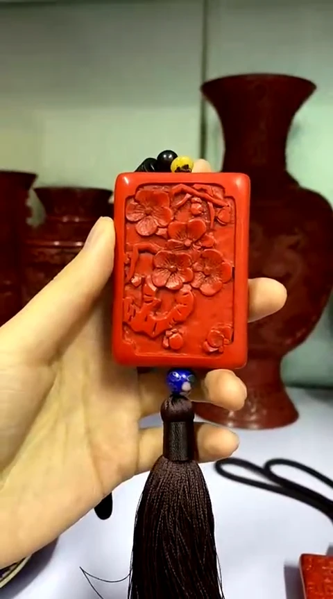 【闪购商品】非遗技艺 大漆梅花挂坠