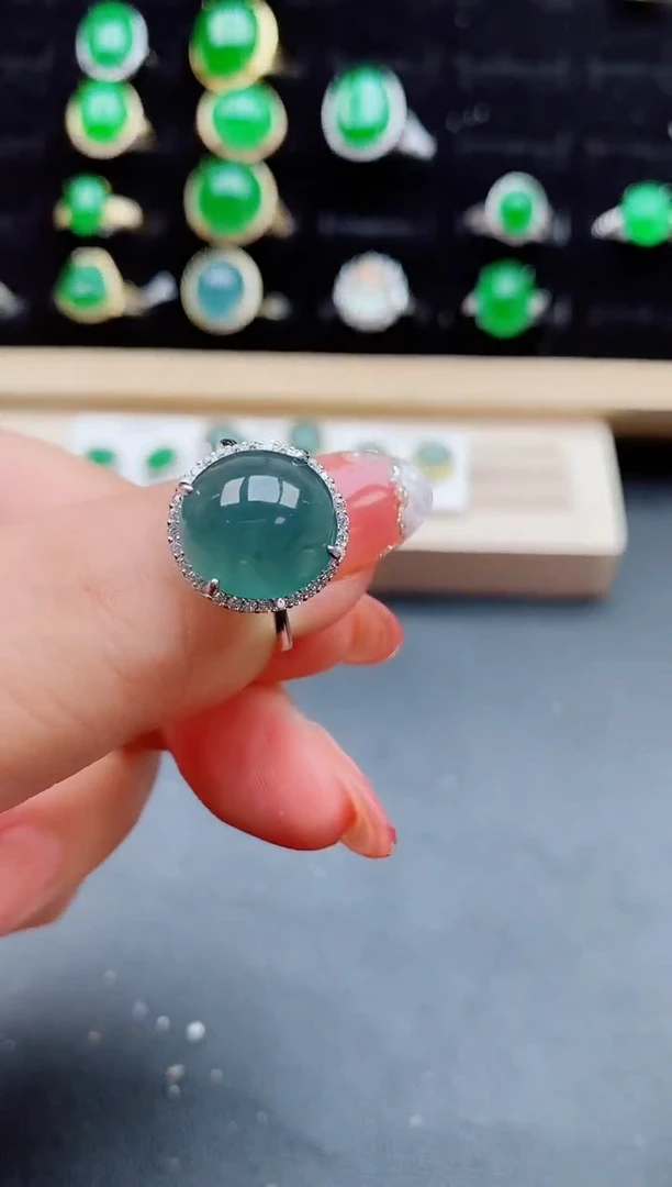 【闪购商品】翡翠戒指银S925镶嵌5080850