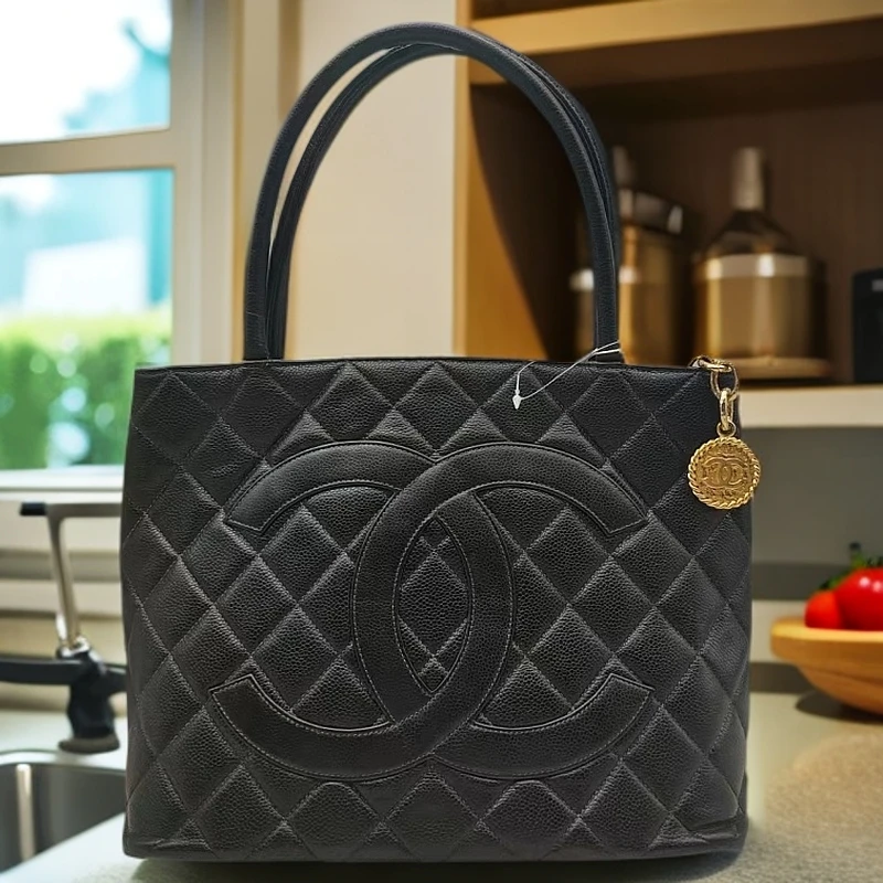 95新 Chanel/香奈儿 希尔顿包1212 9381