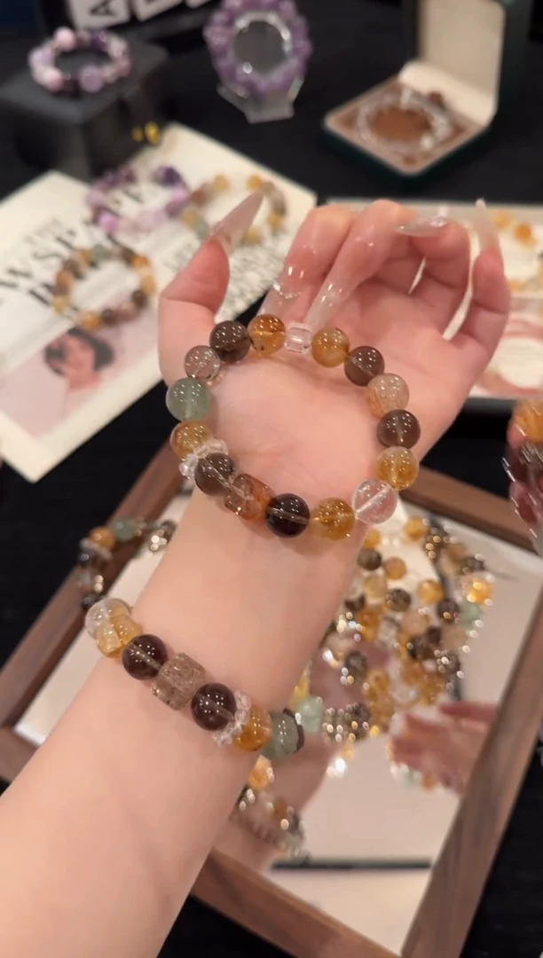 合金手链水晶焦糖美拉德多宝x2451