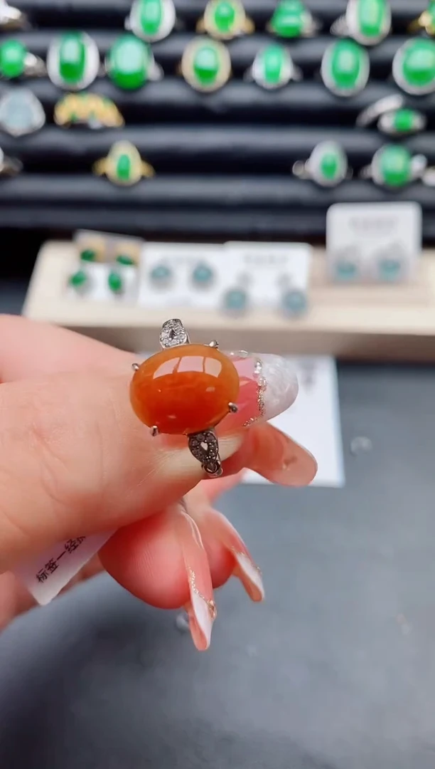 【闪购商品】翡翠戒指银S925镶嵌50800