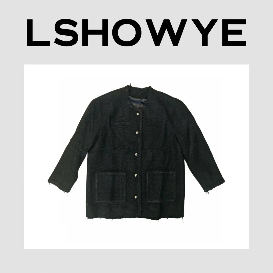 LSHOWYE｜梵文小香风编织外套c0911