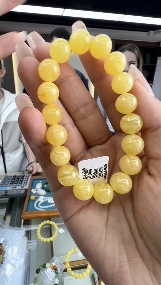 【闪购商品】琥珀手链未镶嵌50秒拍号