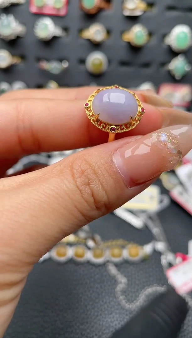 【闪购商品】翡翠戒指银S925镶嵌1111111111  84