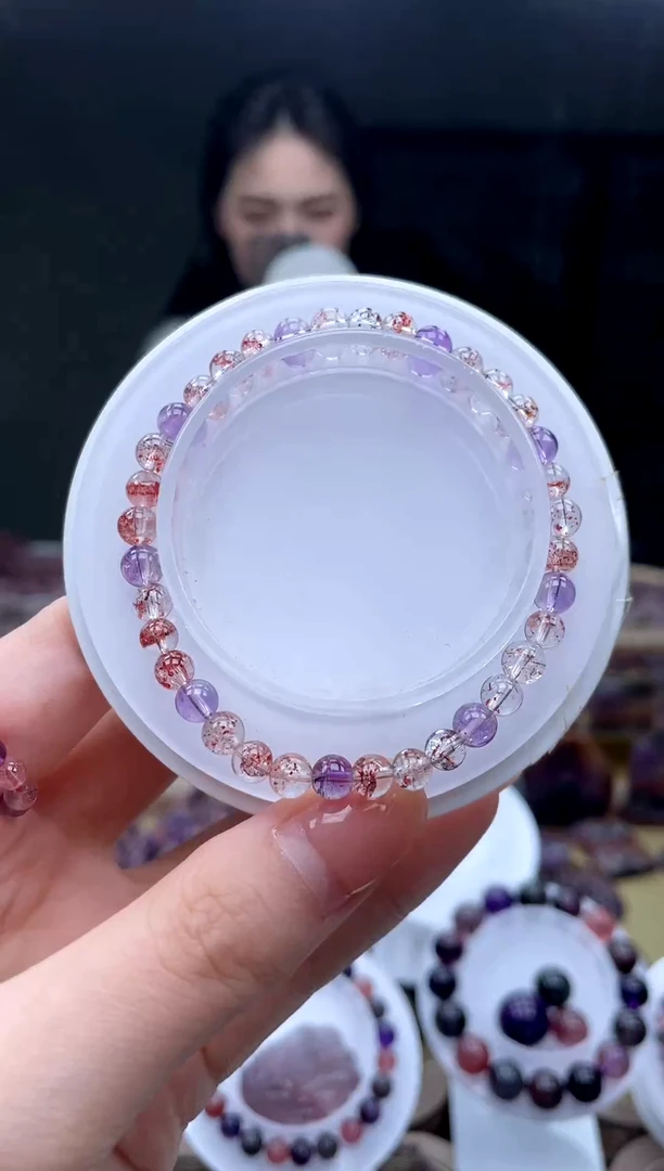 未镶嵌手串水晶超七仙女超5mm 多样性发一