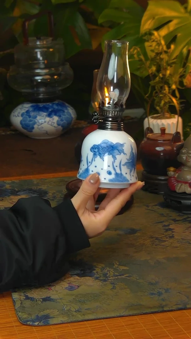 【闪购商品】景德镇陶瓷手工灯摆件