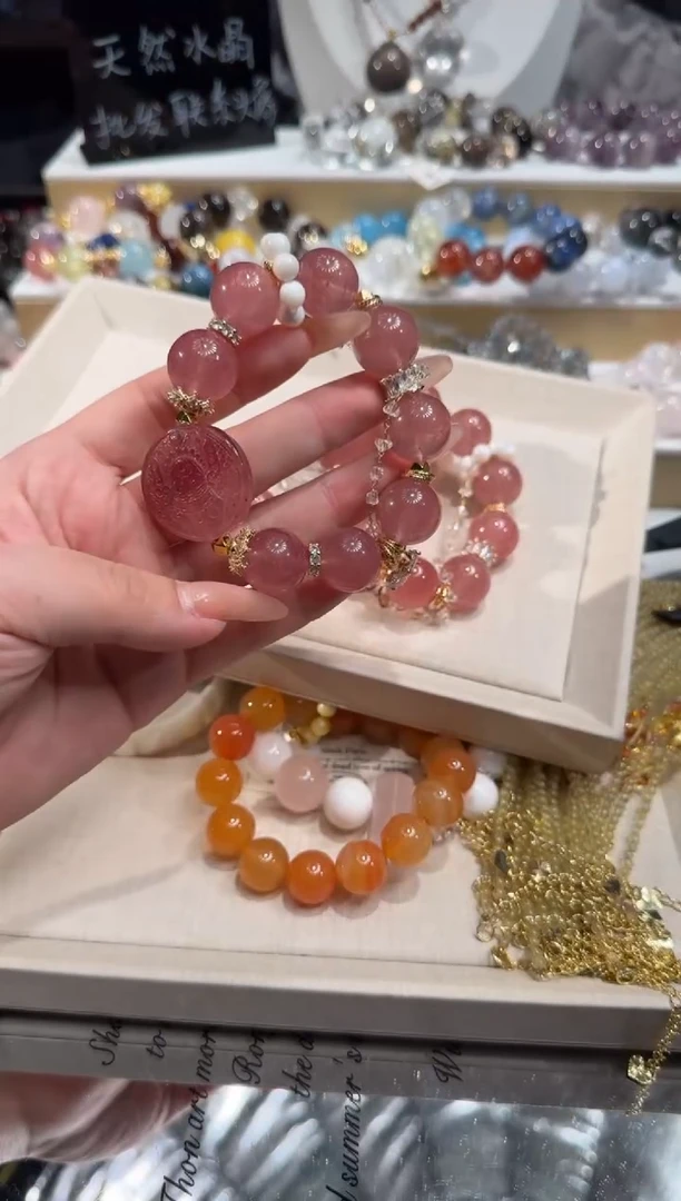 未镶嵌手串水晶多样性发一