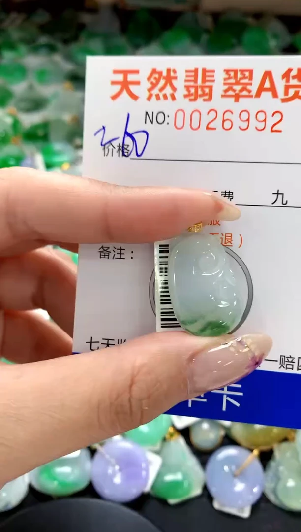 翡翠18K金镶嵌颈饰1111111111111111