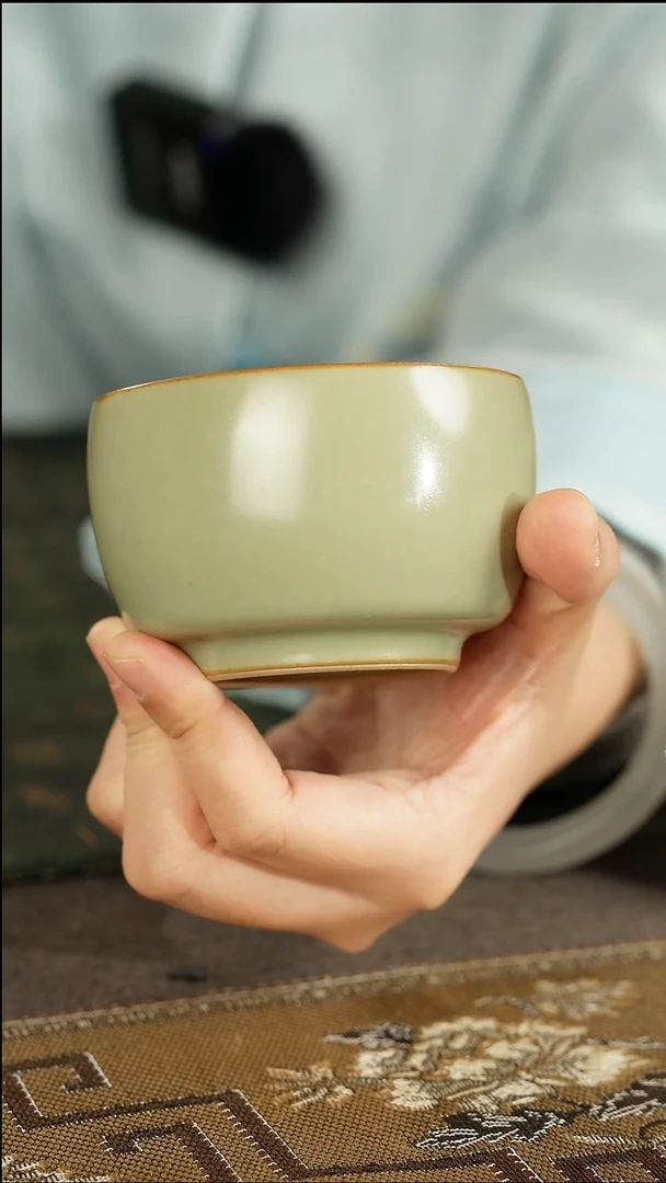 善窑厂汝窑粉青主人杯