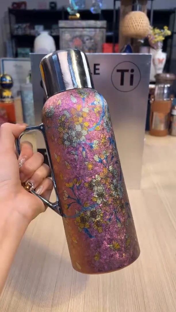 121乐酷保温壶-喜上枝头950ml（粉）