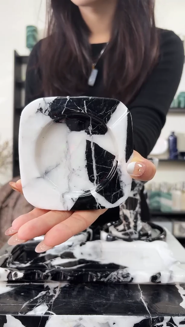 石材宝黑259小烟灰缸