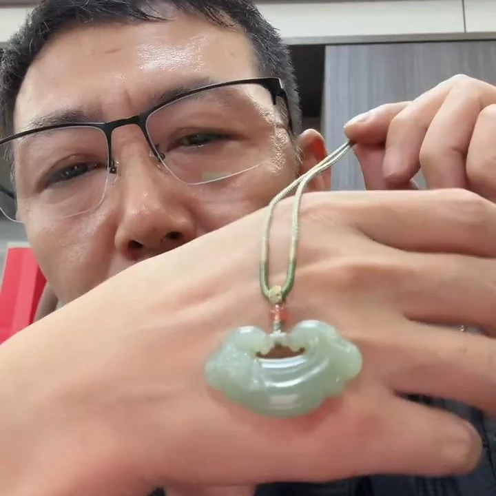 【老郑家】和田玉如意锁挂件（多样性发1件）