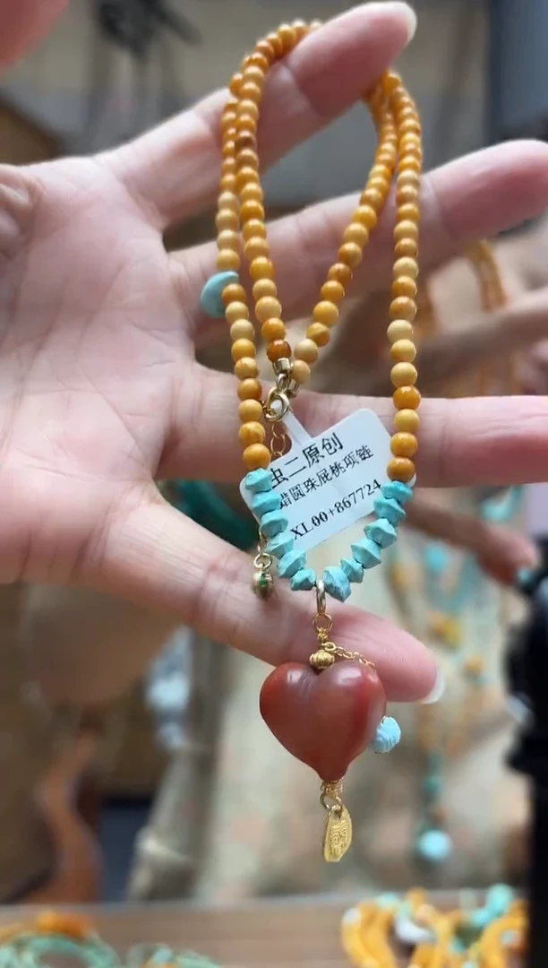 未镶嵌绿松石颈饰发一件设计款