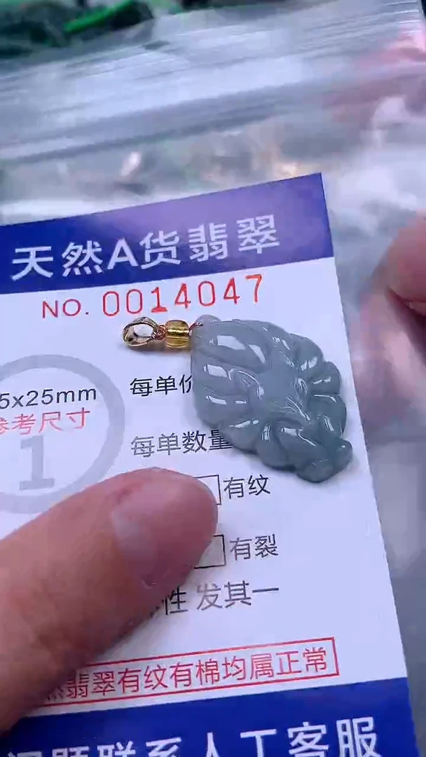 吊坠(赠链)未镶嵌翡翠1