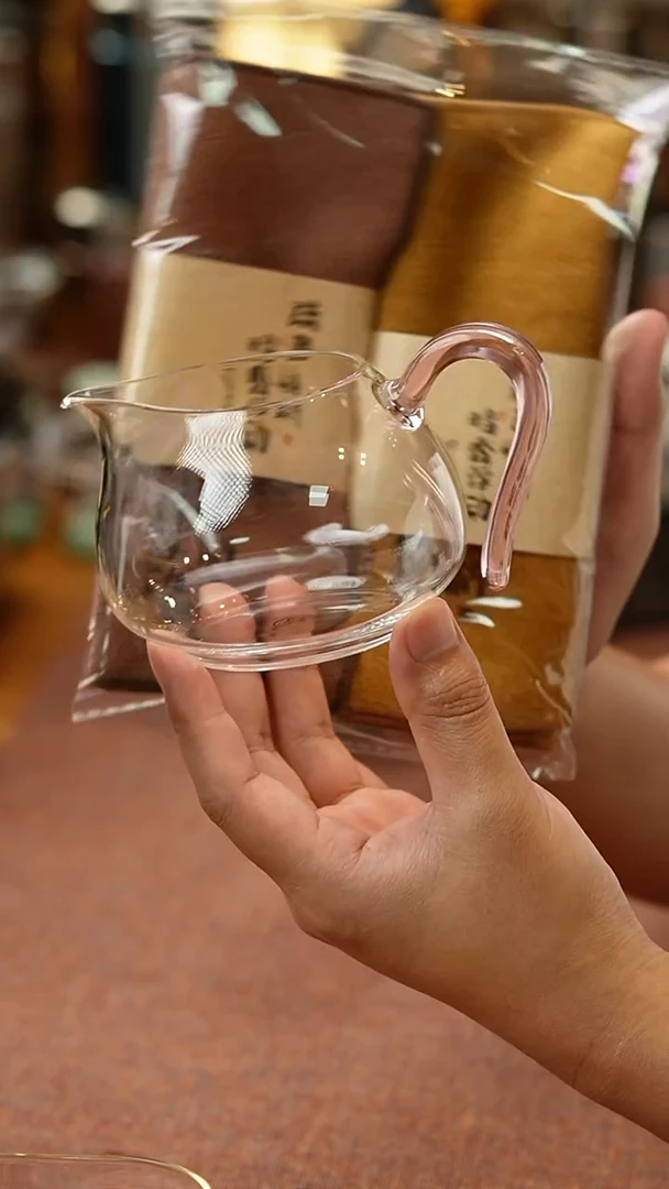 暗香疏影/晶彩锦文匀杯/浅粉+暗香疏影茶巾2条