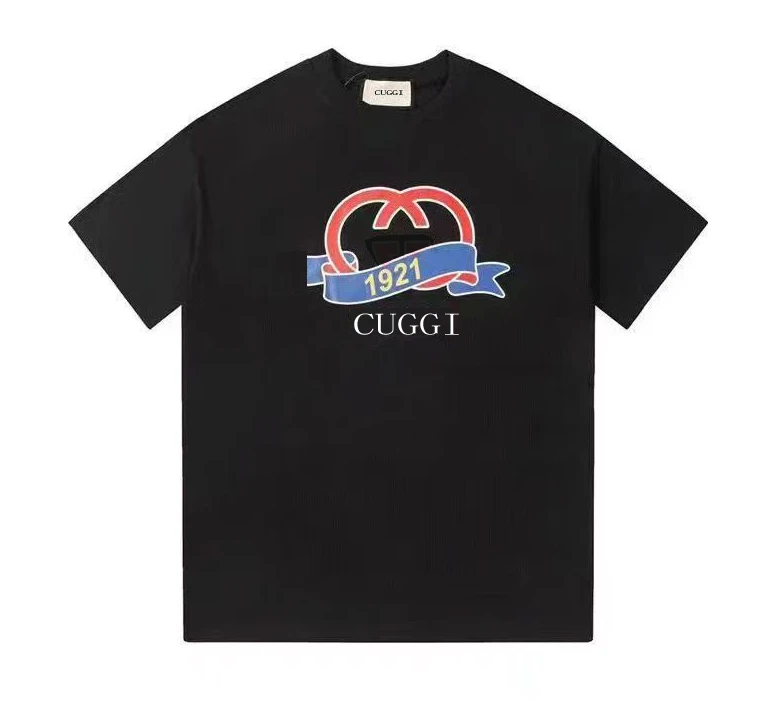 1921【高品质奢品007】GC-0001夏季短袖T恤时尚百搭休闲圆领体恤衫