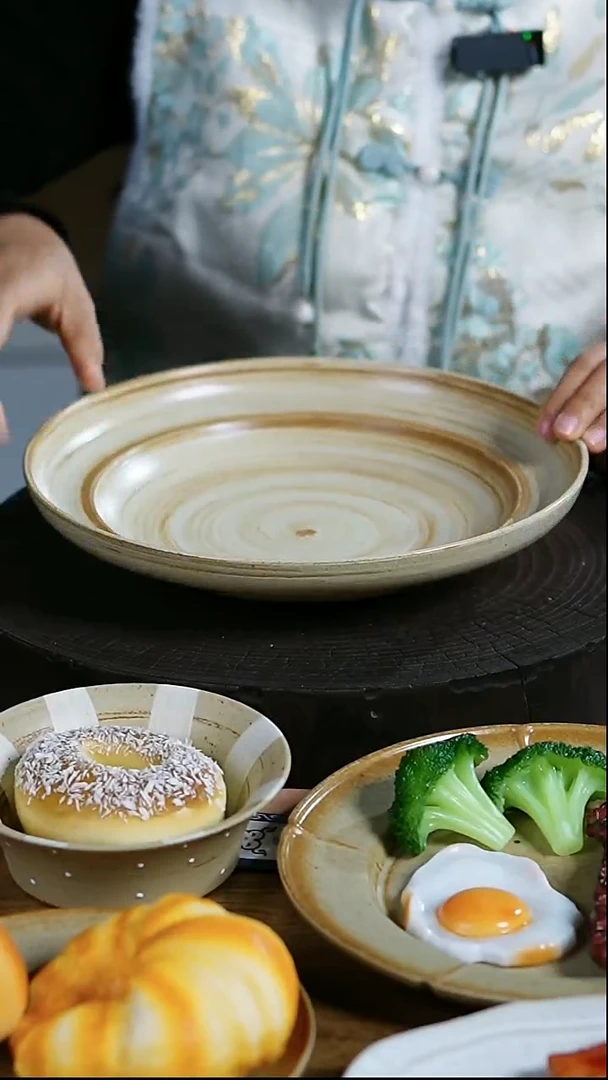 瓷景德镇高温釉下彩创意瓷 12“