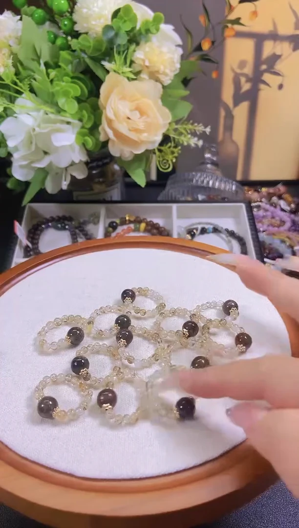 水晶戒指未镶嵌超七绿幽灵大珠