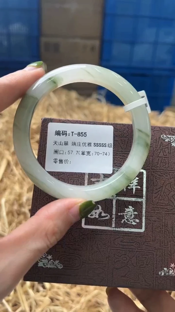 未镶嵌手镯石英质玉T855