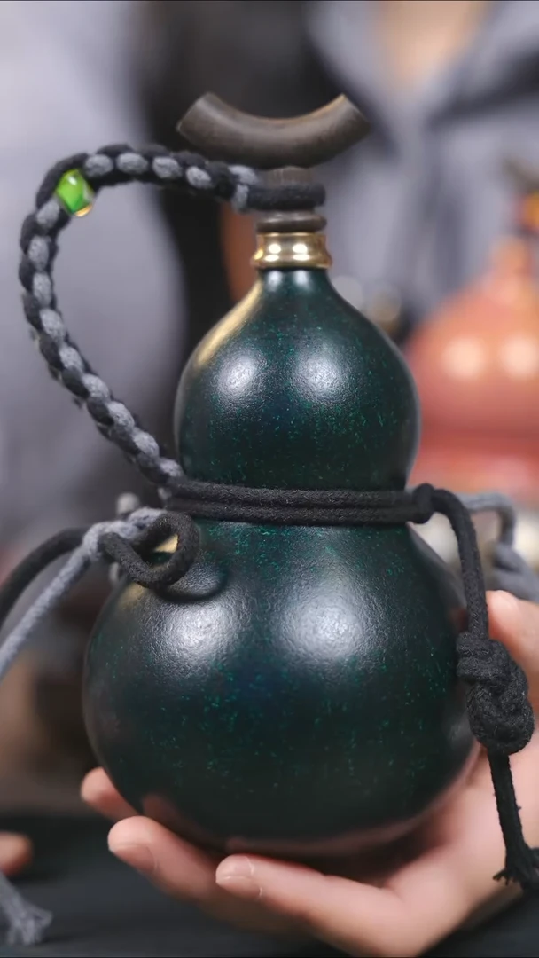 【闪购商品】YZ104绿色小容量酒葫芦随缘发