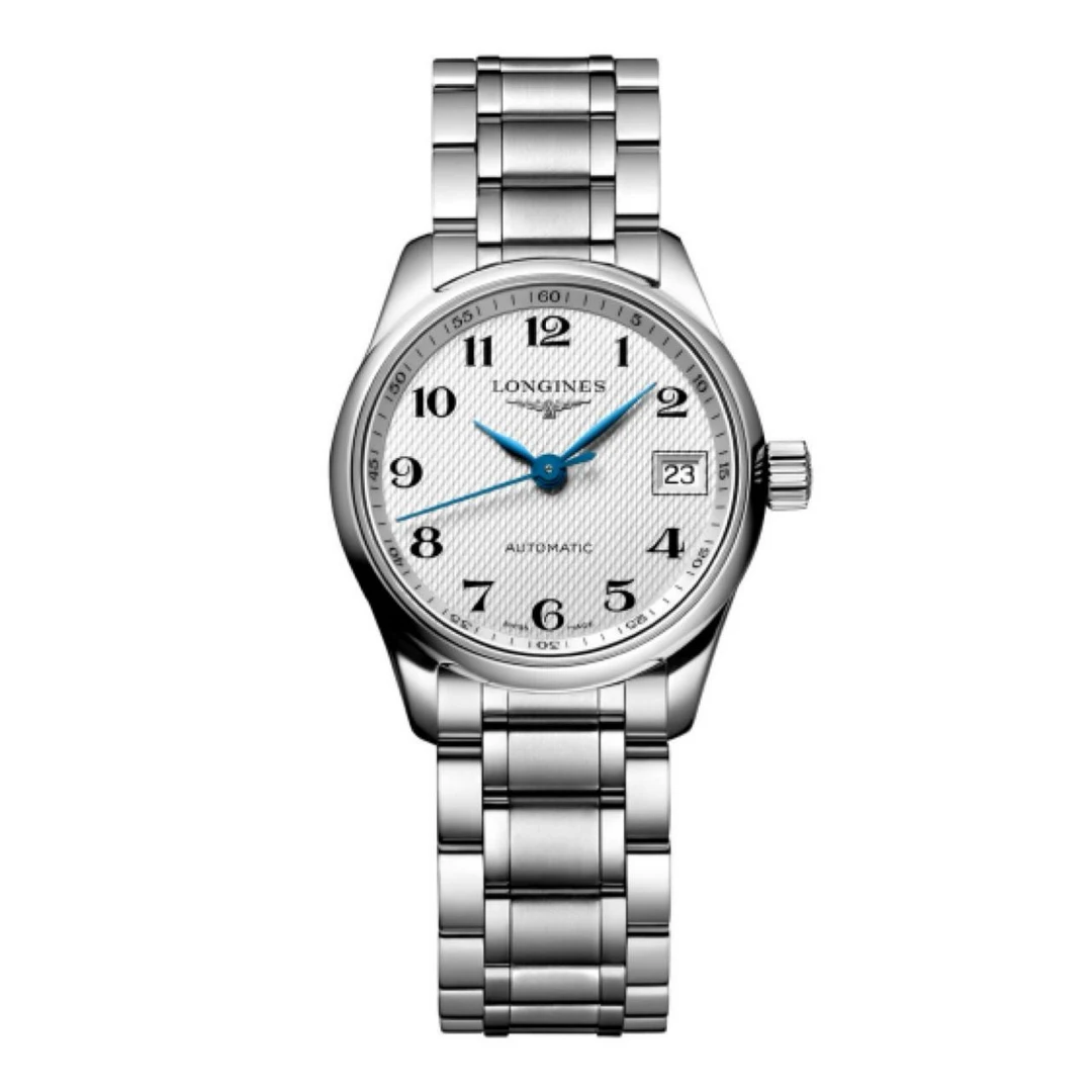 99新 Longines/浪琴 名匠29钢带白盘背透机械 HZ