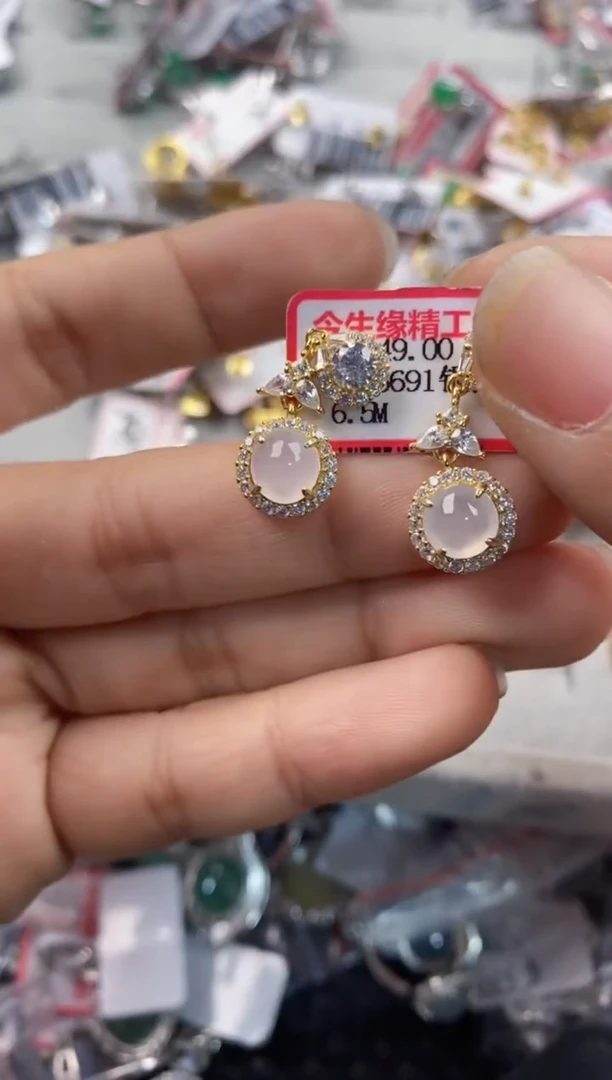 银S925镶嵌戒指翡翠333----9